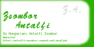 zsombor antalfi business card